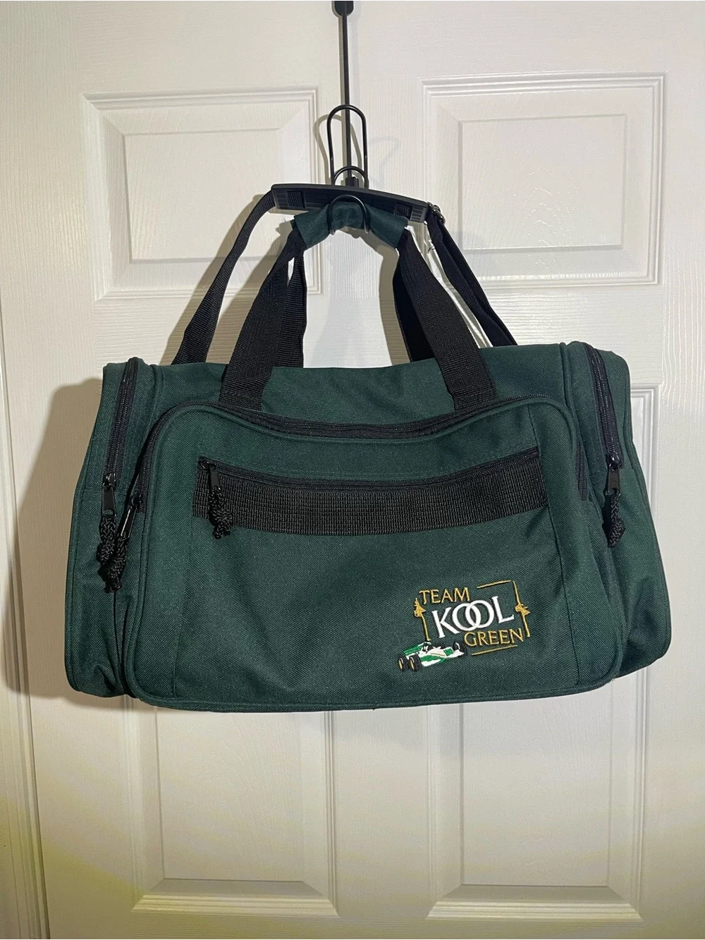 Team Kool Vintage 90’s Green Indy Racecar Green Duffle Bag EUC